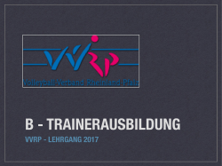 VVRP - LEHRGANG 2017