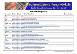 Heimwerkerger&auml;te - Bedienungsanleitung