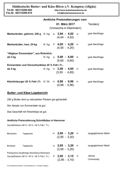 Süddeutsche Butter- und Käse-Börse eV Kempten