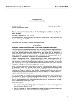 Drucksachen allgemein - Nieders&auml;chsischer Landtag