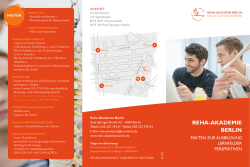 Informationsflyer Reha-Akademie