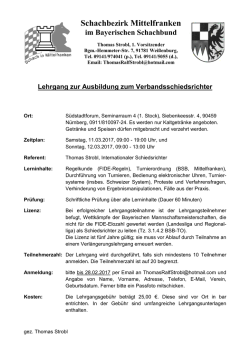 Lehrgang zur Ausbildung zum