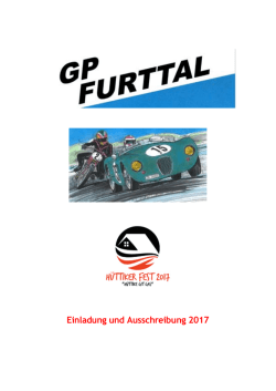 Einladung und Ausschreibung 2017