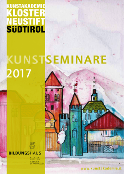 downloaden - Kunstakademie Kloster Neustift