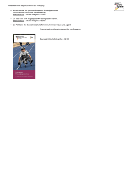 Hier stehen Ihnen als pdf-Download zur Verf&uuml;gung: l Aktuelle