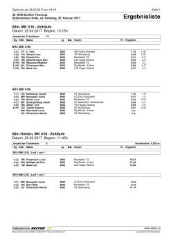 Ergebnisse... - SV Brackwede Leichtathletik