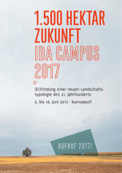 typologie des 21. Jahrhunderts 6. bis 16. Juni 2017