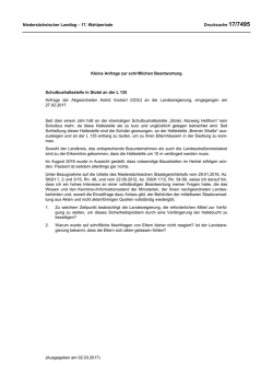 Drucksachen allgemein - Nieders&auml;chsischer Landtag