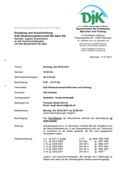 Di&ouml;zesanmeisterschaft - DJK-Sportverband M&uuml;nchen und Freising