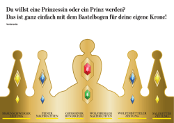 Du willst eine Prinzessin oder ein Prinz werden? Das ist ganz