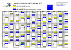 Gemeinde Hellenthal - Abfuhrkalender 2017