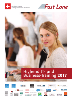 Highend IT- und Business-Training 2017