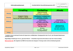 innerbetriebl. Gesundheitsprogramm