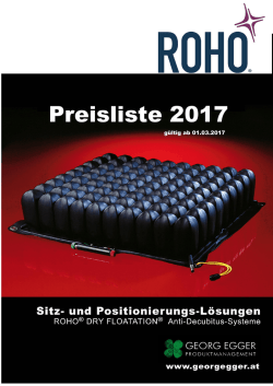 Preisliste Roho 2017
