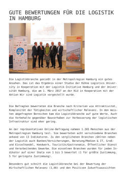 Gute Bewertungen f&uuml;r die Logistik in Hamburg