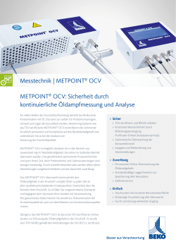 METPOINT® OCV - BEKO TECHNOLOGIES GmbH