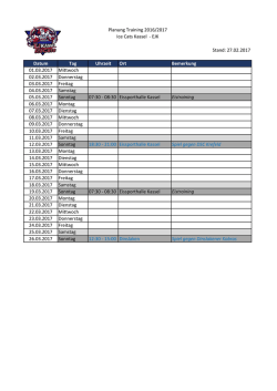März Trainingsplan