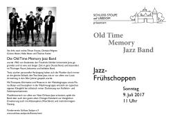Old Time Memory Jazz Band Jazz- Frühschoppen