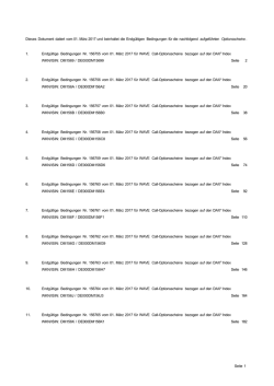 Dieses Dokument datiert vom 01. M&auml;rz 2017 und beinhaltet die