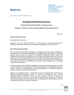 Dringende Sicherheitsinformation
