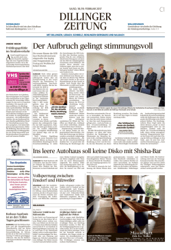 Berichterstattung der Saarbrücker Zeitung