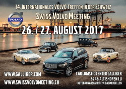 Flyer zum - Swiss Volvo Meeting
