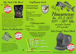 Hausmesse - Aalener Angelmarkt