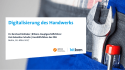 Digitalisierung des Handwerks