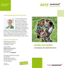 Einf&auml;lle statt Abf&auml;lle