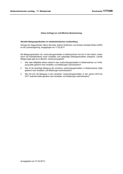 Drs. 17/7448 - Nieders&auml;chsischer Landtag