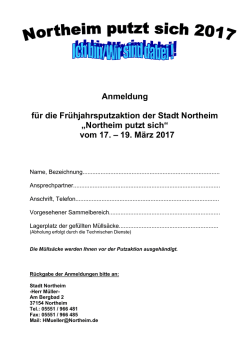 vom 17. – 19. März 2017