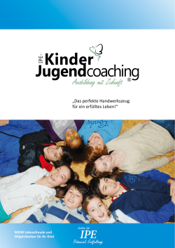 weiter... - IPE-Kinder und Jugendcoach