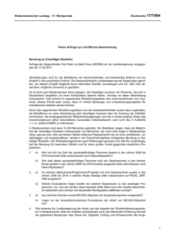 Drucksachen allgemein - Nieders&auml;chsischer Landtag