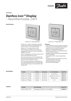 Danfoss Icon™ Display – Raumthermostat, 230 V