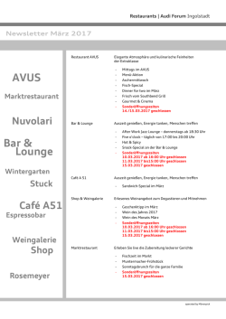 Newsletter März 2017