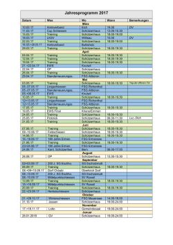 Jahresprogramm 2017 - sg