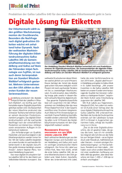 Digitale L&ouml;sung f&uuml;r Etiketten