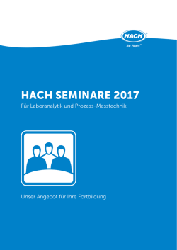 HacH Seminare 2017 - Hach