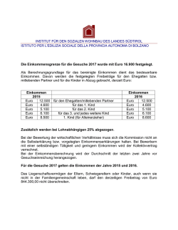 Einkommensgrenze - WOBI Institut f&uuml;r den sozialen Wohnbau des