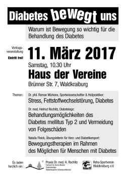Diabetes bewegt uns_2017 - Reha Sportverein Waldkraiburg eV
