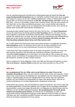 Presseinformation März - Österreichisches Filmmuseum