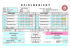 Spielbericht - Dornbirn - SKC