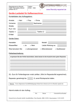 DOWNLOAD Laufzettel f&uuml;r Kaffeemaschinen