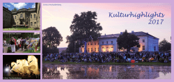 Kulturhighlights 2017 Seenland Oder-Spree