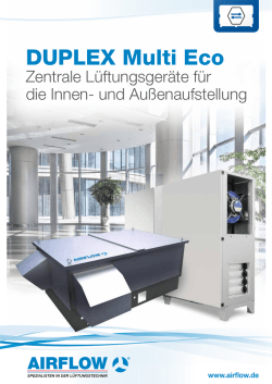 DUPLEX Multi Eco - AIRFLOW Lufttechnik GmbH