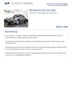 Porsche 911 SC 3.0 (1980) 48.911 EUR