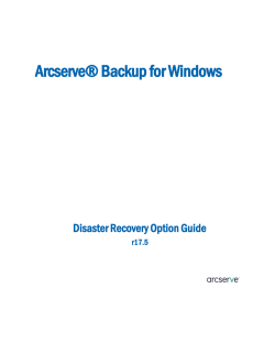 Disaster Recovery Option Guide