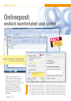 FACTS-Bericht - Frama Deutschland GmbH