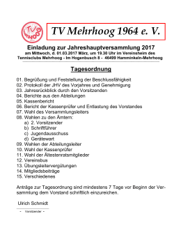 JHV am 01.03.2017