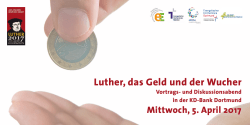 Luther, das Geld und der Wucher
